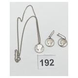 COIN JEWELRY, MERCURY DIME CUTOUT PENDANT ON