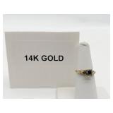 TRU-ART 14K GOLD RING, 1.94 GRAMS SZ 6.5