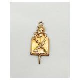 10K GOLD FILLED WISTARION PENDANT, 5.4 GRAMS
