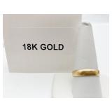 JMB 18K GOLD BAND, 3.0 GRAMS SZ 10 PLAIN POLISHED