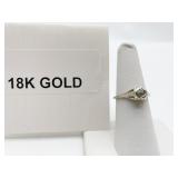 18K GOLD FILIGREE RING, SZ 7 (1.71 GRAMS)  ROUND