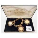 THREE COINS IN THE FOUNTAIN CHARM BRACELET,