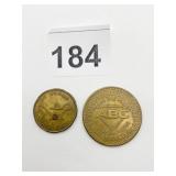 ASSORTED ARCADE TOKENS, INCLUDES ALADDIN