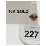 BALFOUR 10K GOLD CLASS RING, 4.4 GRAMS SZ 6