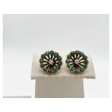 14K GOLD EARRINGS, FLORAL DESIGN, 3.1 GRAMS