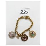 TELEPHONE PIONEERS OF AMERICA CHARM BRACELET,