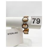 STERLING SILVER CAMEO BRACELET, 0.70 OZT OVAL