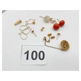 ASSORTED 14K GOLD JEWELRY, INCLUDES MENORAH