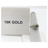 18K GOLD FILIGREE RING, 2.47 GRAMS SZ 7 OCTAGONAL
