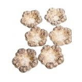 STERLING SILVER NUT DISHES, (5.495 OZT) FLORAL