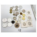 ASSORTED WORLD COINAGE, US BICENTENNIAL QUARTERS,