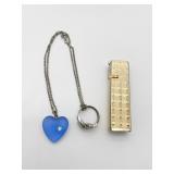 ASSORTED JEWELRY, INCLUDES NESOR KOREA LIGHTER,