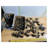 ASSORTED INDUSTRIAL CASTERS, METAL AND RUBBER