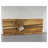 TEXAS ENGRAVED SERVING BOARD, NATURAL WOOD, EPOXY