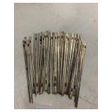 ASSORTED METAL CHOPSTICKS, SILVER-TONE FINISH,
