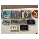 ASSORTED MUSIC CDS AND CASSETTE TAPES, INCLUDES