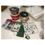 ASSORTED CHRISTMAS DECORATING SUPPLIES, INCLUDES