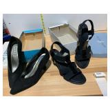 ESCAPADE BLACK SUEDE PUMPS, JACLYN SMITH BLACK