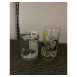CERA DOW-JONES INDUSTRIAL AVERAGE DRINKING GLASS,