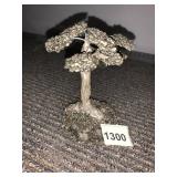 PYRITE CRYSTAL TREE, METALLIC FINISH, NATURAL