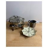 ASSORTED DECORATIVE METALWARE, INCLUDES EMPRESS
