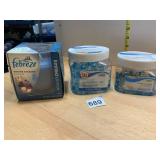 FEBREZE WINTER EVENING CANDLE, TWO CONTAINERS OF