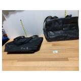 FALCHI SPORT TOTE BAG, BLACK LEATHER TOTE,