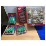 HOLIDAY TIME SHATTERPROOF ORNAMENTS, SILVER