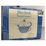 STORYBOOK HUMPTY DUMPTY CERAMIC TEAPOT AND TEA