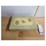 DECORATIVE STORAGE BOX, RECTANGULAR, HINGED LID,