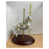 FRANKLIN MINT CAROUSEL MAGIC HORSE, PORCELAIN,