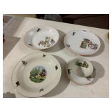 MITTERTEICH BAVARIA PORCELAIN, ASSORTED PLATES