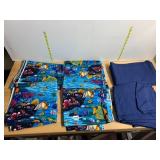 ASSORTED FABRIC YARDAGE, TROPICAL FISH AND CORAL