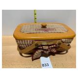 LONGABERGER WOVEN MEMORIES BASKET, WOODEN