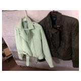 SPARKLE & FADE MINT GREEN MOTO JACKET, WORTH NEW
