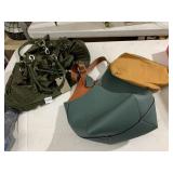 BIMBA Y LOLA TOTE, GREEN LEATHER, CONTRAST