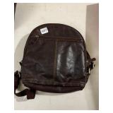 LEATHER CROSSBODY BAG, ZIPPERED EXTERIOR POCKET,