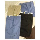 ASSORTED SHORTS, INCLUDES KHAKI, BLACK, AND BLUE