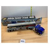 SUNOCO TALKING TANKER TRUCK, DIE-CAST METAL AND