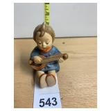 GOEBEL PORCELAIN FIGURINE, CHILD PLAYING LUTE,