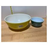 PYREX MIXING BOWLS, MILK GLASS, ASSORTED COLORS,