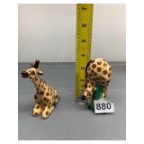 CERAMIC GIRAFFE FIGURINES, HAND PAINTED, ASSORTED