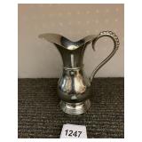 QUEEN ART PEWTER PITCHER, DANISH QUALITY PEWTER,