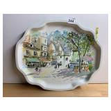 ELITE TRAYS METAL SERVING TRAY, SACRE COEUR DE