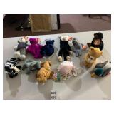 TY BEANIE BABIES, ASSORTED ANIMAL PLUSH TOYS,