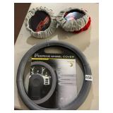 ASSORTED STEERING WHEEL COVERS, INCLUDES PILOT