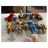 TY BEANIE BABIES, ASSORTED ANIMAL PLUSH TOYS,