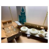 PARTYLITE SEA DRIFTERS TEA LIGHT HOLDERS, TRIO,