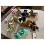 TY BEANIE BABIES, ASSORTED ANIMAL PLUSH TOYS,