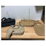 ASSORTED WOVEN STRAW TOTE BAGS, INCLUDES SONOMA